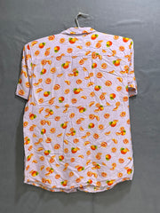 4th Dimension Pink Cotton Shirt For Men L
