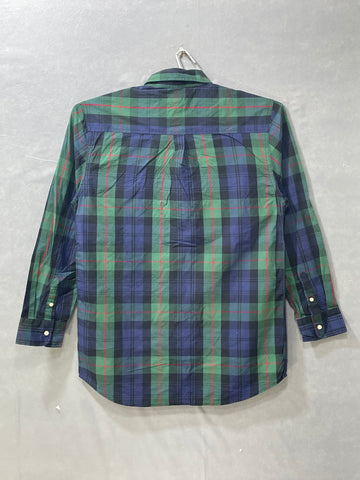 Chaps Blue Cotton Shirt For Men L