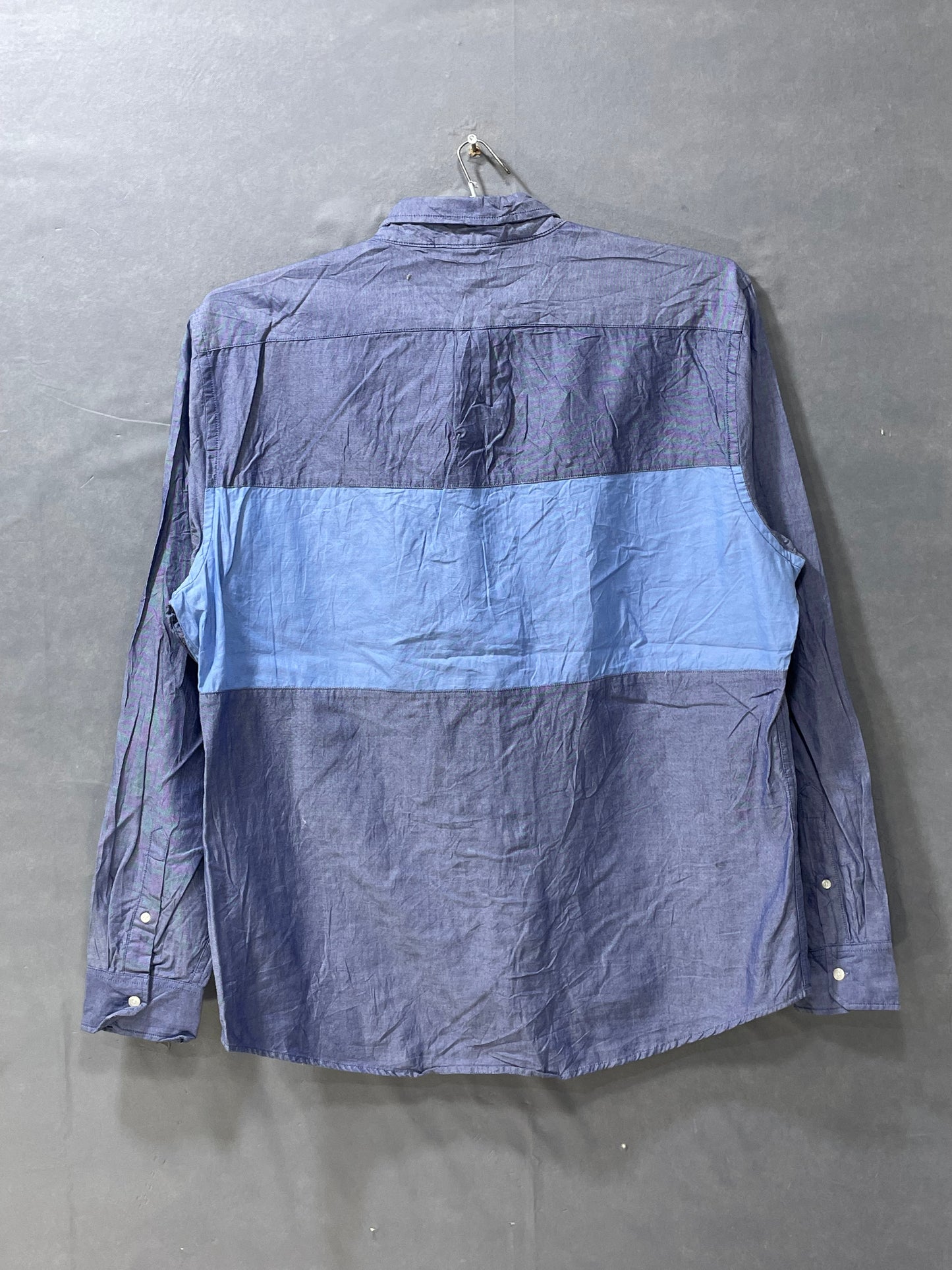 Gap Blue Cotton Shirt For Men X Large