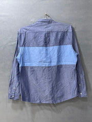 Gap Blue Cotton Shirt For Men X Large