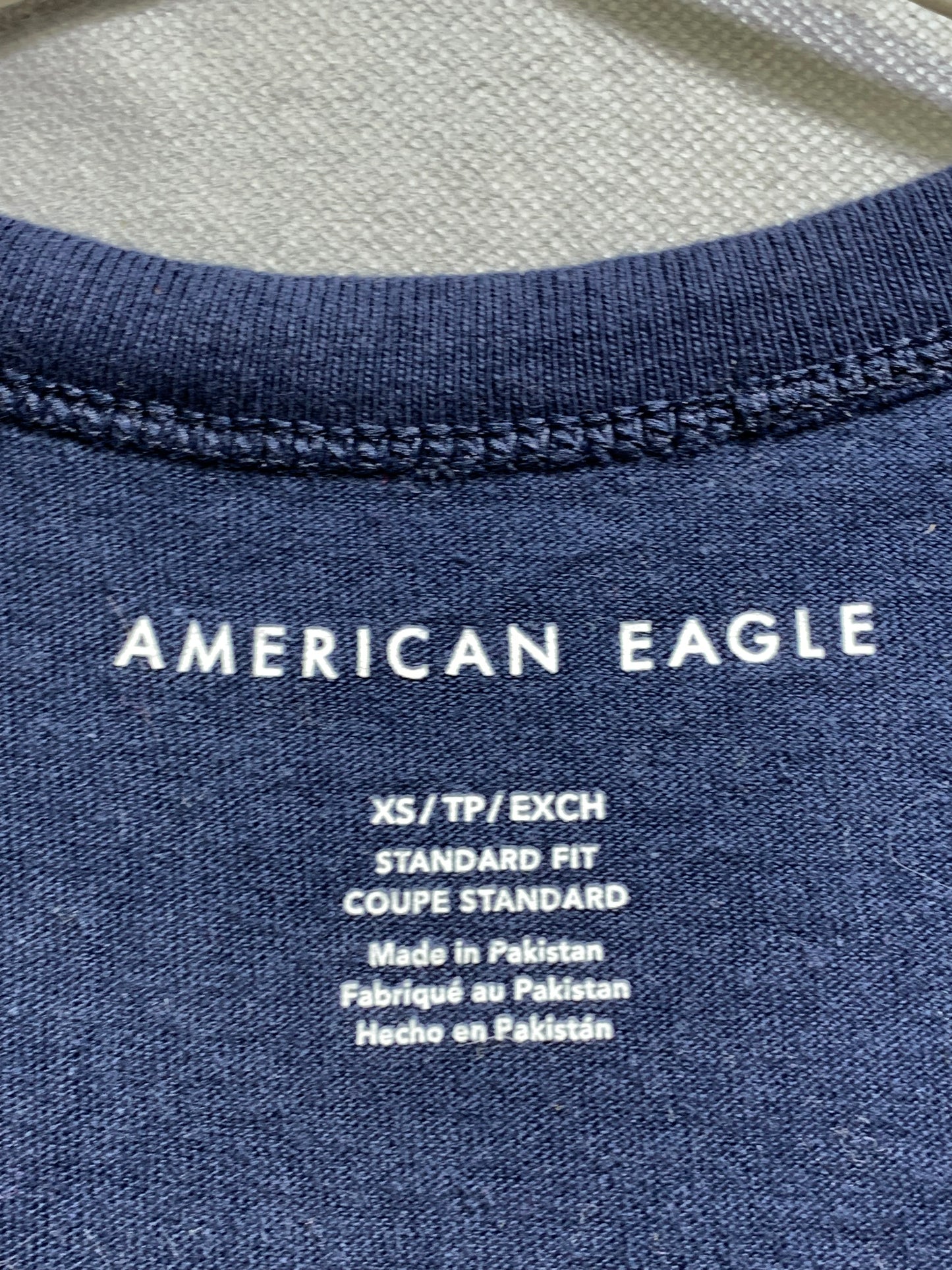 American Eagle Branded Original Cotton Black & Green T Shirt For Men