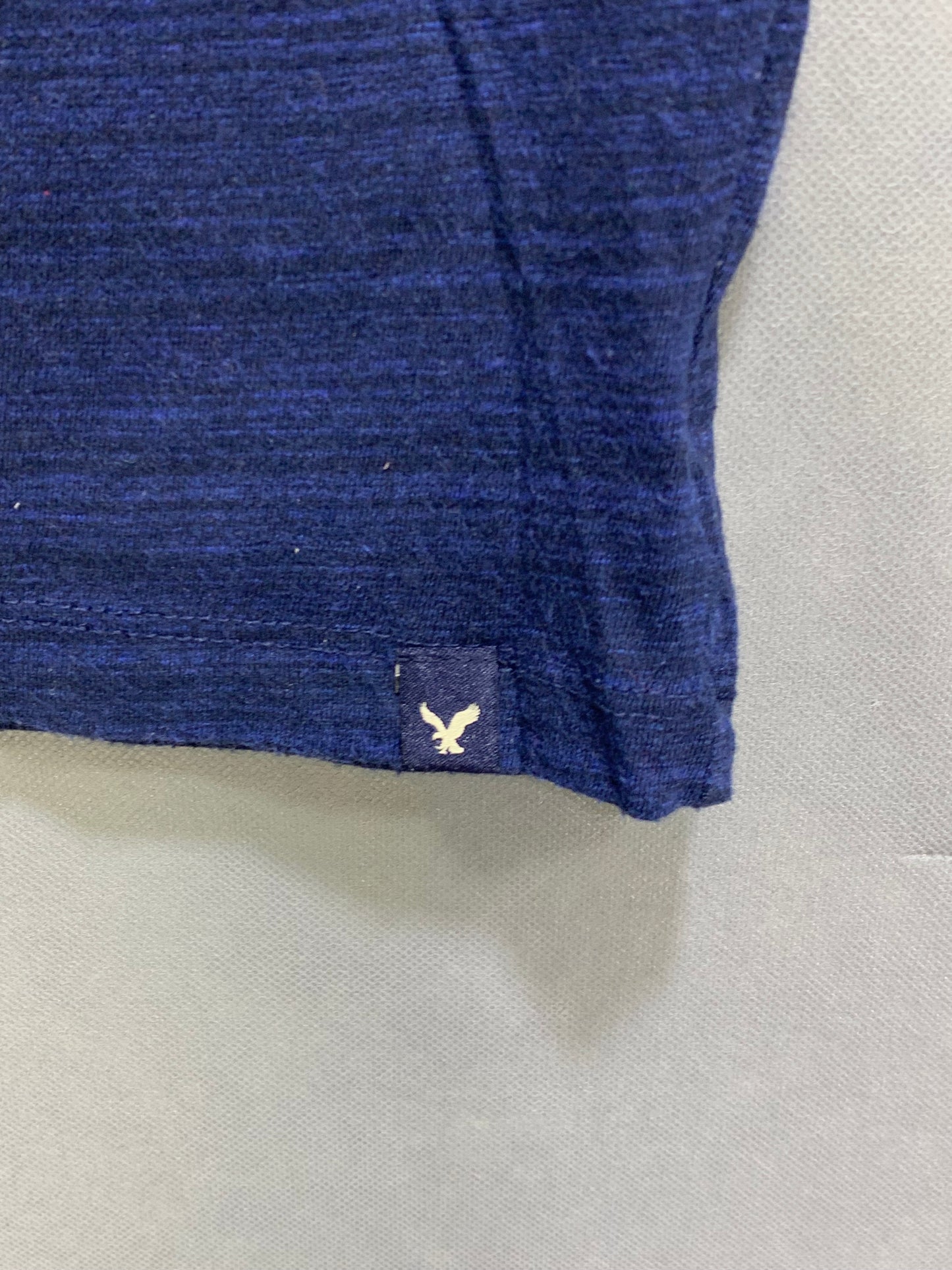 American Eagle Branded Original Deck Blue Cotton T Shirt For Men