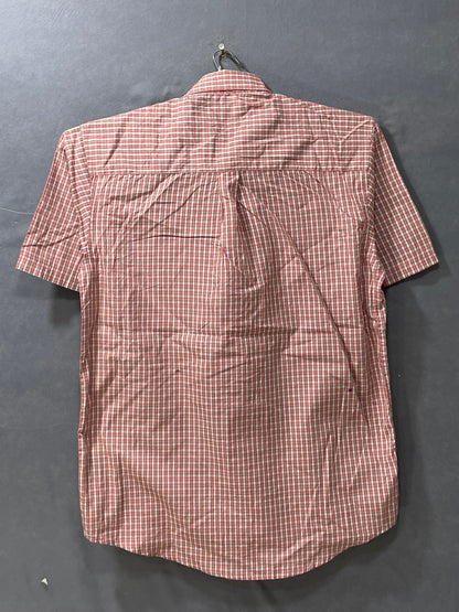 Haggar Orange Cotton Shirt For Men S
