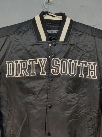 Dirty South Branded Original Ban Collar Varsity Jacket For Men