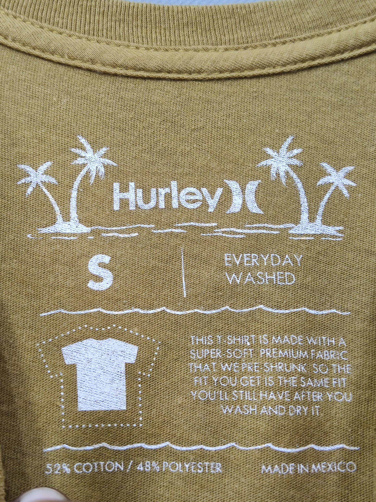 Hurley Branded Original Cotton T Shirt For Men