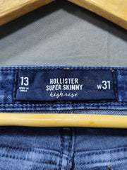 Hollister Branded Original Denim Jeans For Women