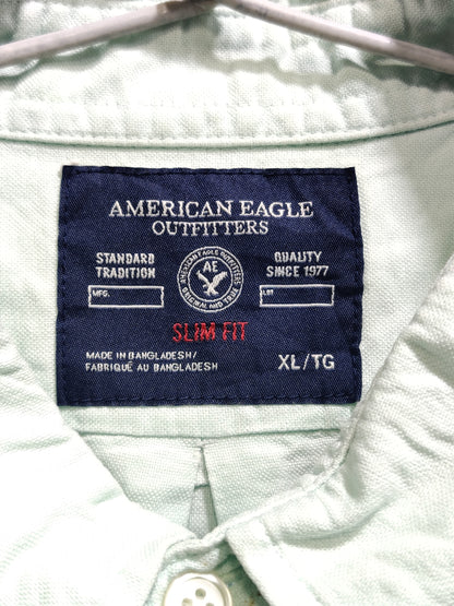 Aeropostale Branded Original White & Orang Cotton Shirt For Men
