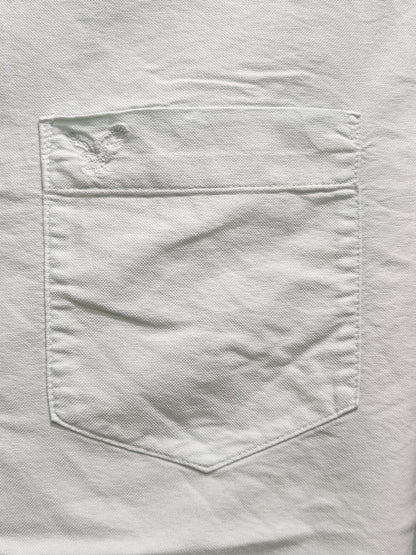 Aeropostale Branded Original White & Orang Cotton Shirt For Men