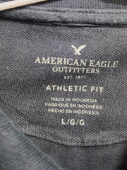 American Eagle Branded Original Cotton Black T Shirt For Men