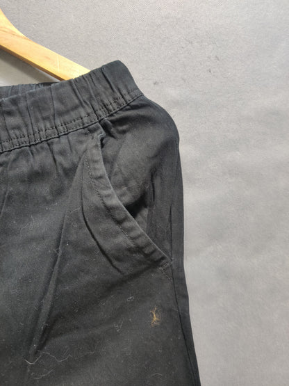 WT02 Black Cotton For Men Cargo Pant S