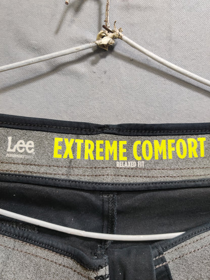 Lee Black Cotton Dress Pant For Men X Large