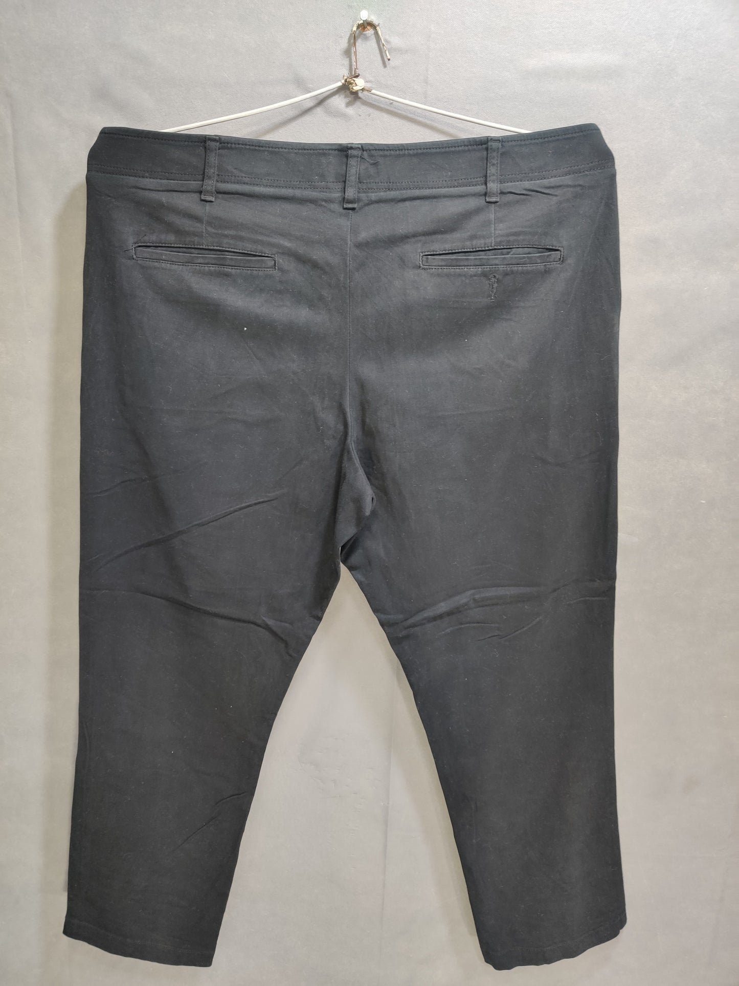 Lee Black Cotton Dress Pant For Men X Large
