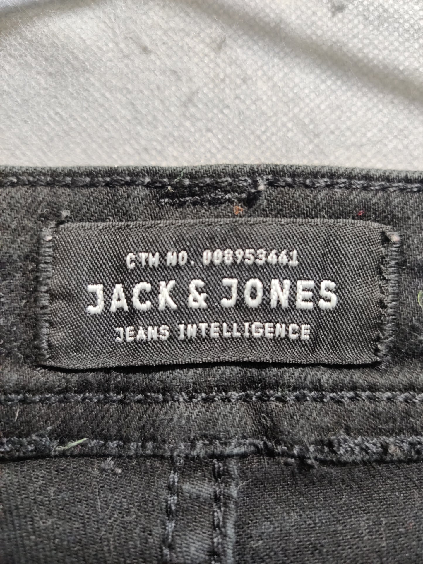 Jack & Jones Black Denim Jeans For Men M
