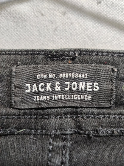 Jack & Jones Black Denim Jeans For Men M