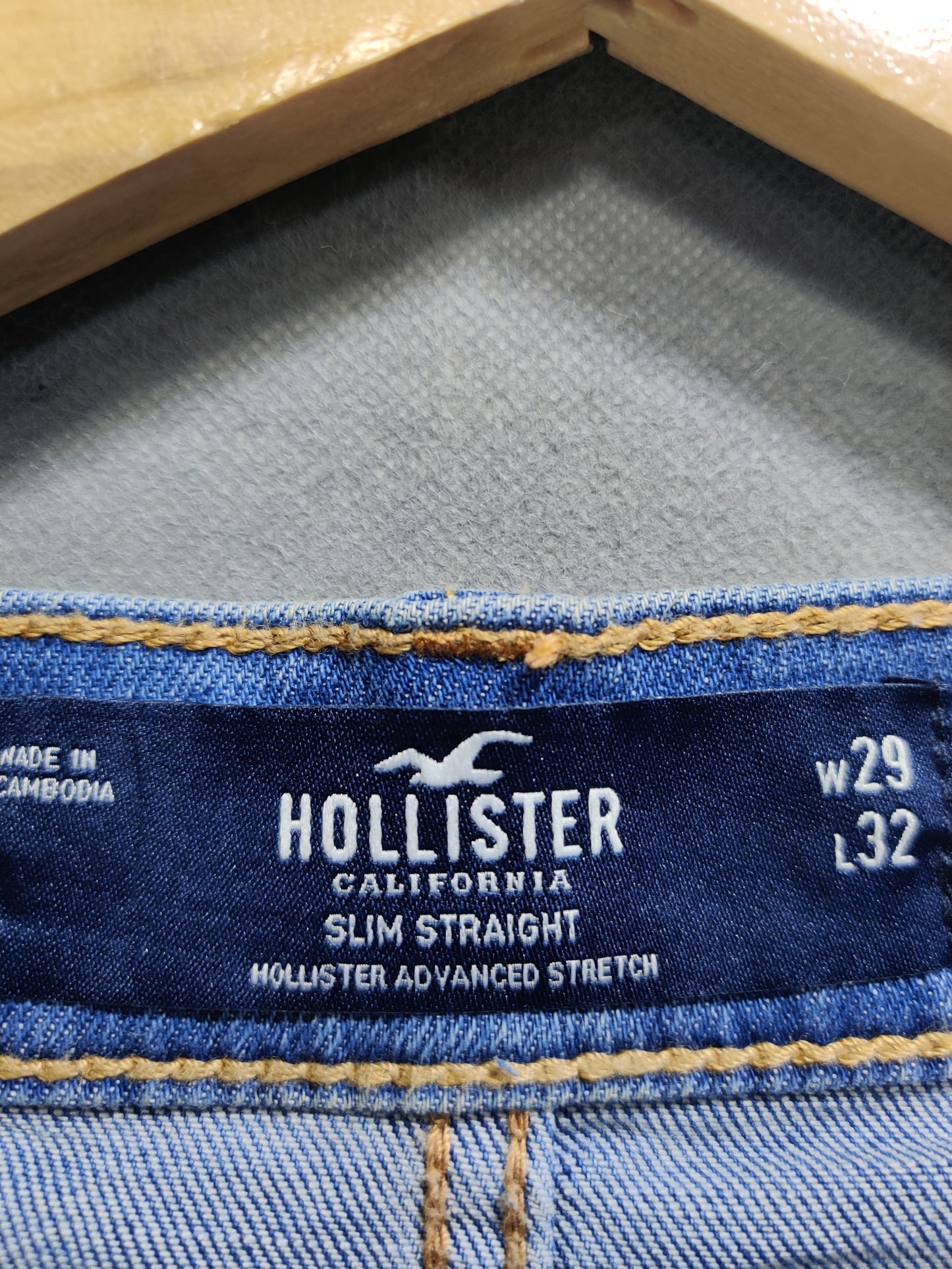 Hollister Blue Denim Jeans For Men S