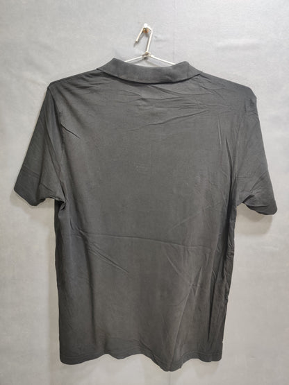 Puma Black Cotton Polo T Shirt For Men L