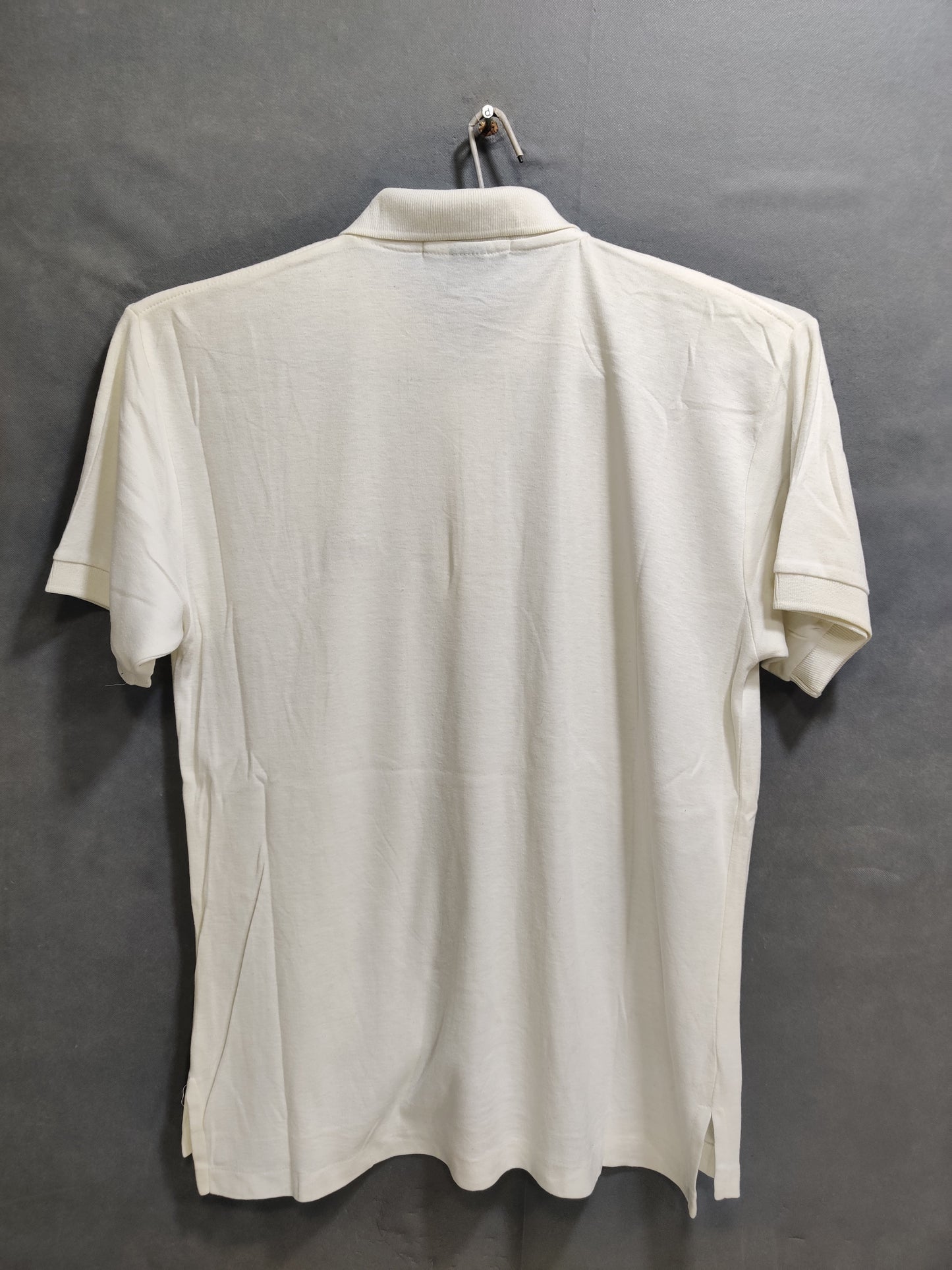Kings Court White Cotton Polo T Shirt For Men M