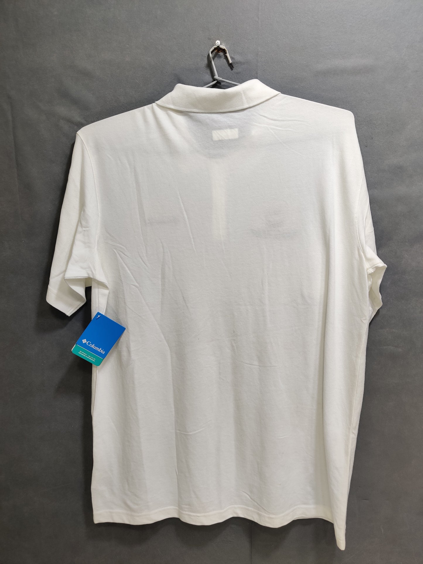 Columbia White Cotton Polo T Shirt For Men X large