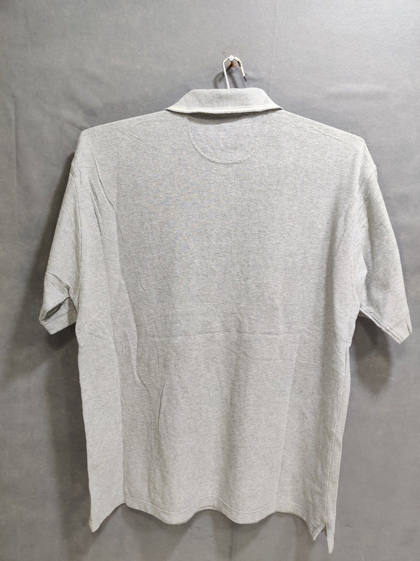 Reebok Gray Cotton Polo T Shirt For Men L