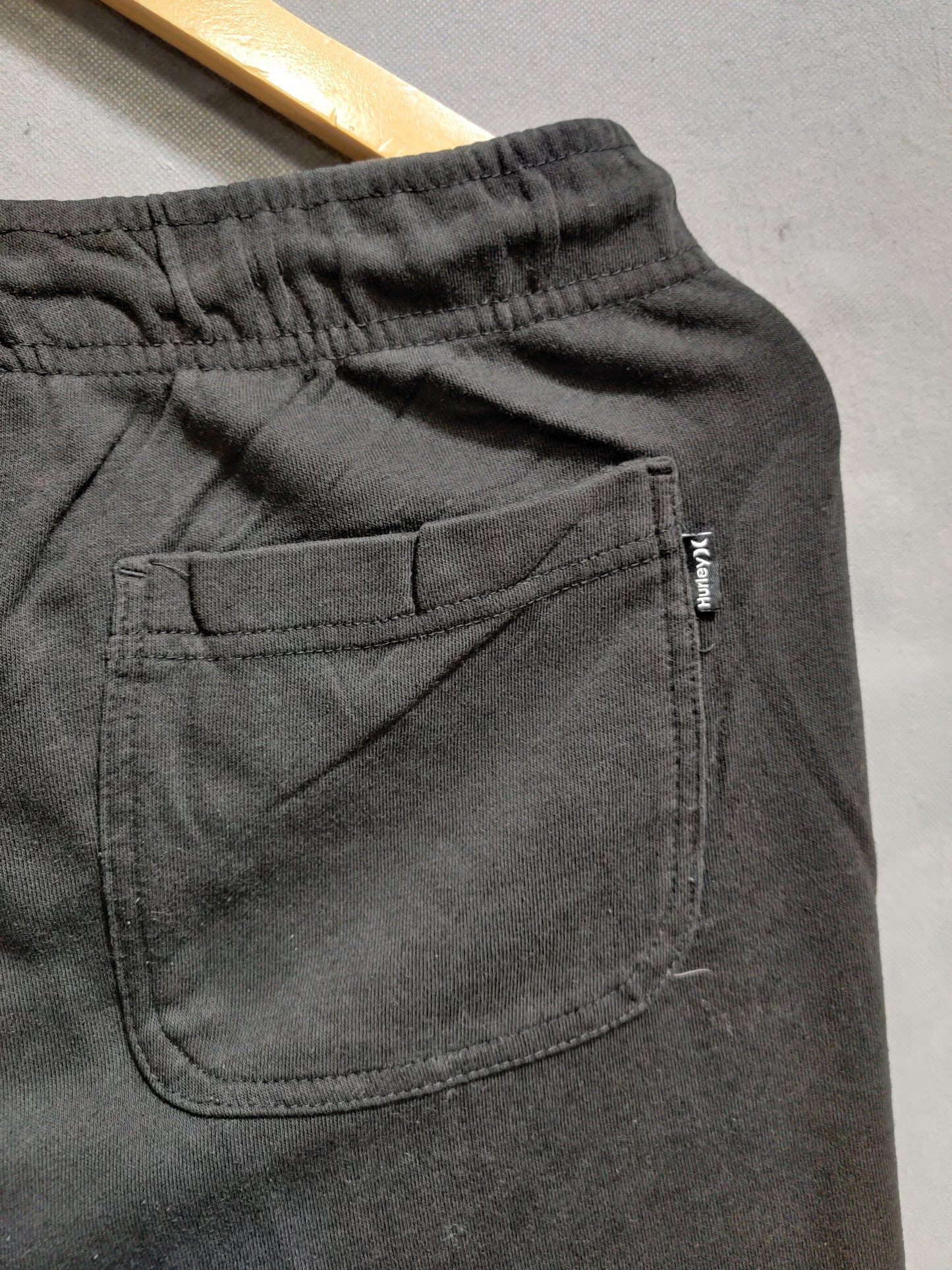 Hurley Black Cotton Short For Men
