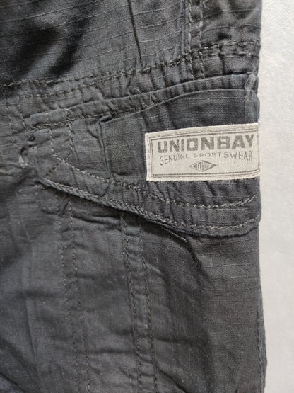 Unionbay Black Cotton Short For Men L