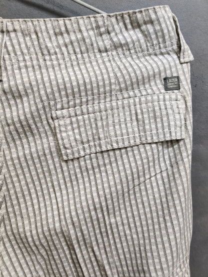 Lazer Co White Cotton Short For Men