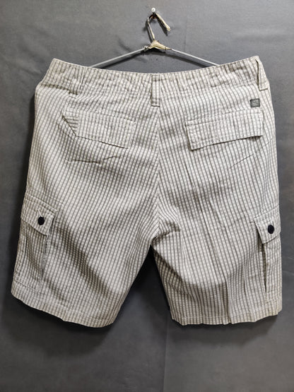 Lazer Co White Cotton Short For Men