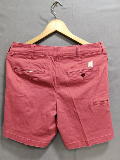 American Eagle Red Cotton Short For Men S