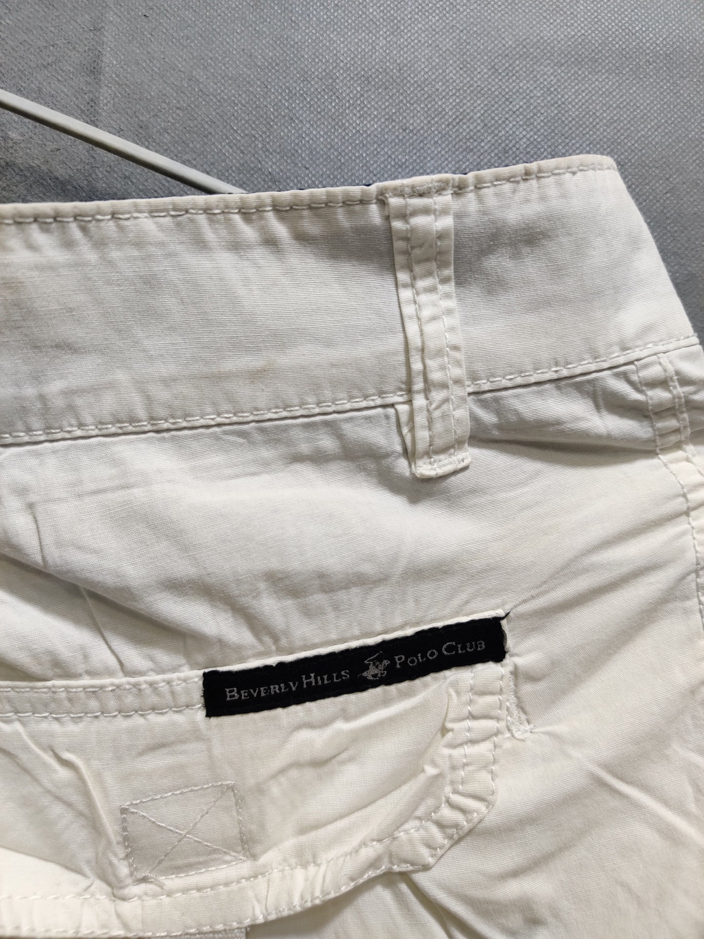 Polo Beverly Hills  White Cotton Short For Men M