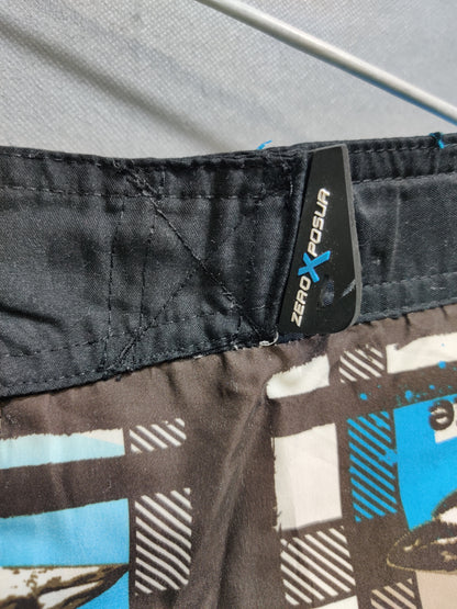 Zeroxposur Brown Polyester Short For Men L