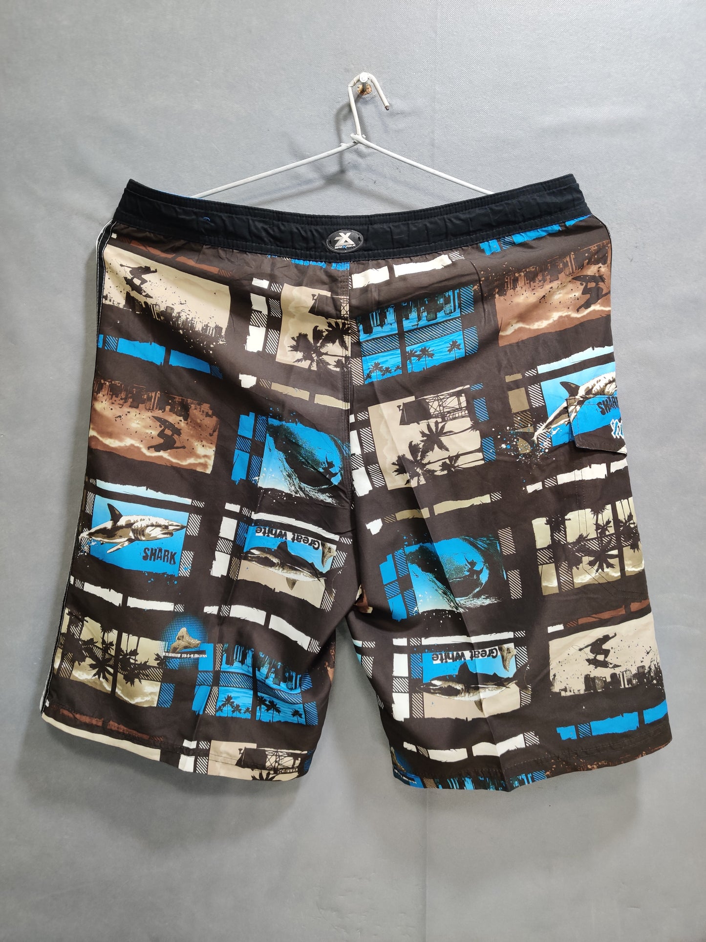 Zeroxposur Brown Polyester Short For Men L