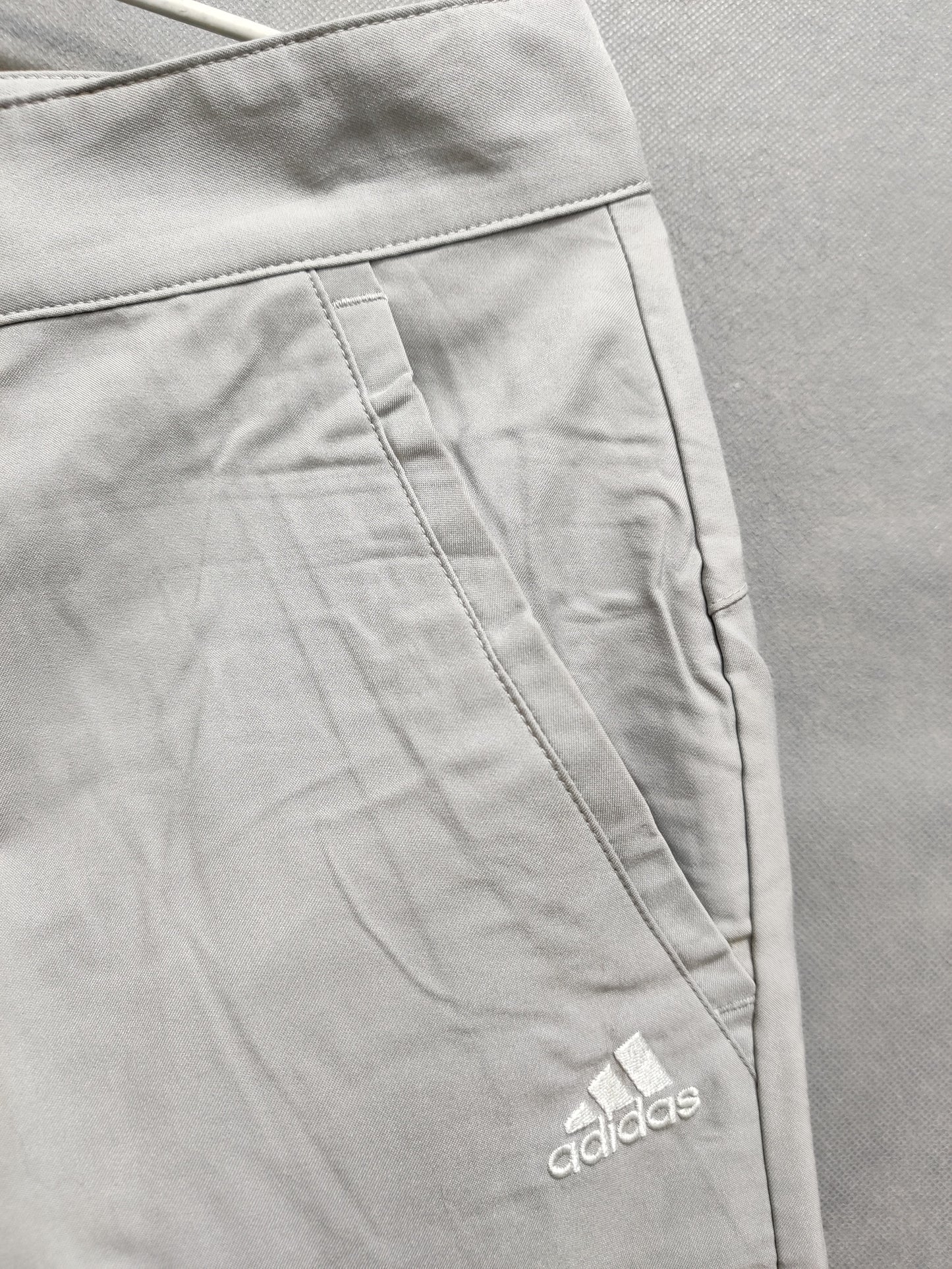 Adidas Gray Polyester Short For Men L