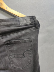 American Eagle Gray Denim Jeans For Women Small