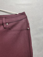 Calvin Klein Maroon Denim Jeans For Women Large