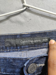 Calvin Klein Blue Denim Jeans For Women X Large