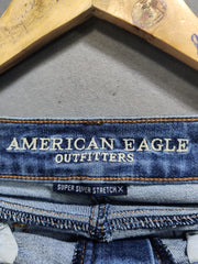 American Eagle Blue Denim Jeans For Women Small