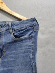 American Eagle Blue Denim Jeans For Women Medium