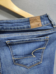 American Eagle Blue Denim Jeans For Women Small