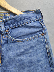 American Eagle Blue Denim Jeans For Women Medium
