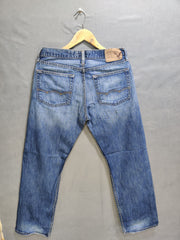 American Eagle Blue Denim Jeans For Women Medium