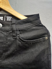 Lee Black Denim Jeans For Women Small