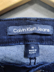 Calvin Klein Blue Denim Jeans For Women Large