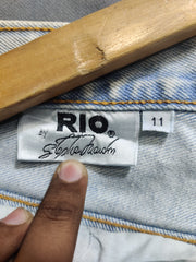 Rlo Blue Denim Jeans For Women Small