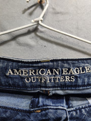 American Eagle Blue Denim Jeans For Women Large
