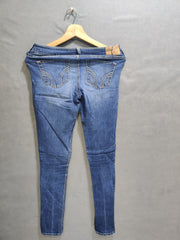 Hollister Blue Denim Jeans For Women Small