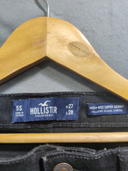 Hollister Black Denim Jeans For Women Small