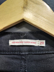 Levi Black Denim Cotton For Women Small