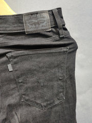 Levi Black Denim Cotton For Women Small