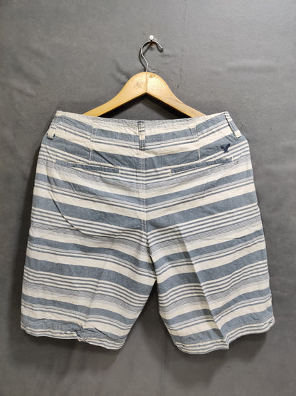 American Eagle Gray Cotton Short For Men M