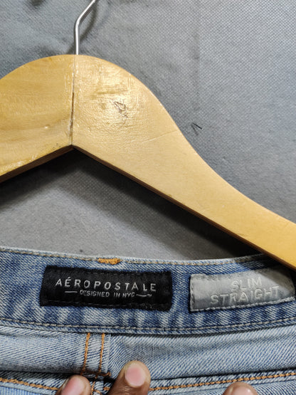 Aeropostale Blue Denim Jeans For Men XS